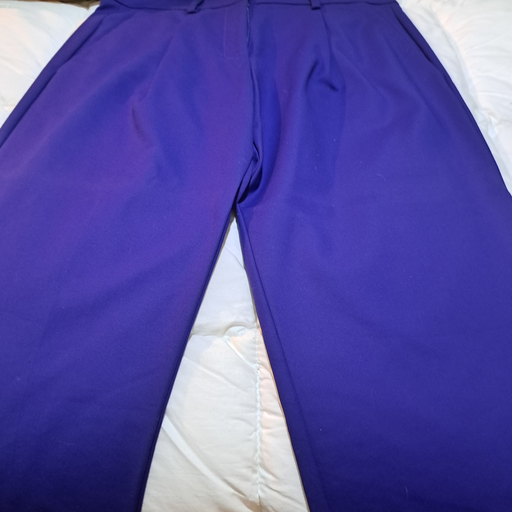 Versace Purple Straight Leg Pants